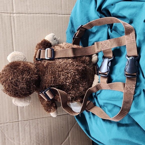 Aurora Cheeky Charlie Childs Harness/Backpack Plush Stuffed Animal Toy Preowned - Picture 3 of 4